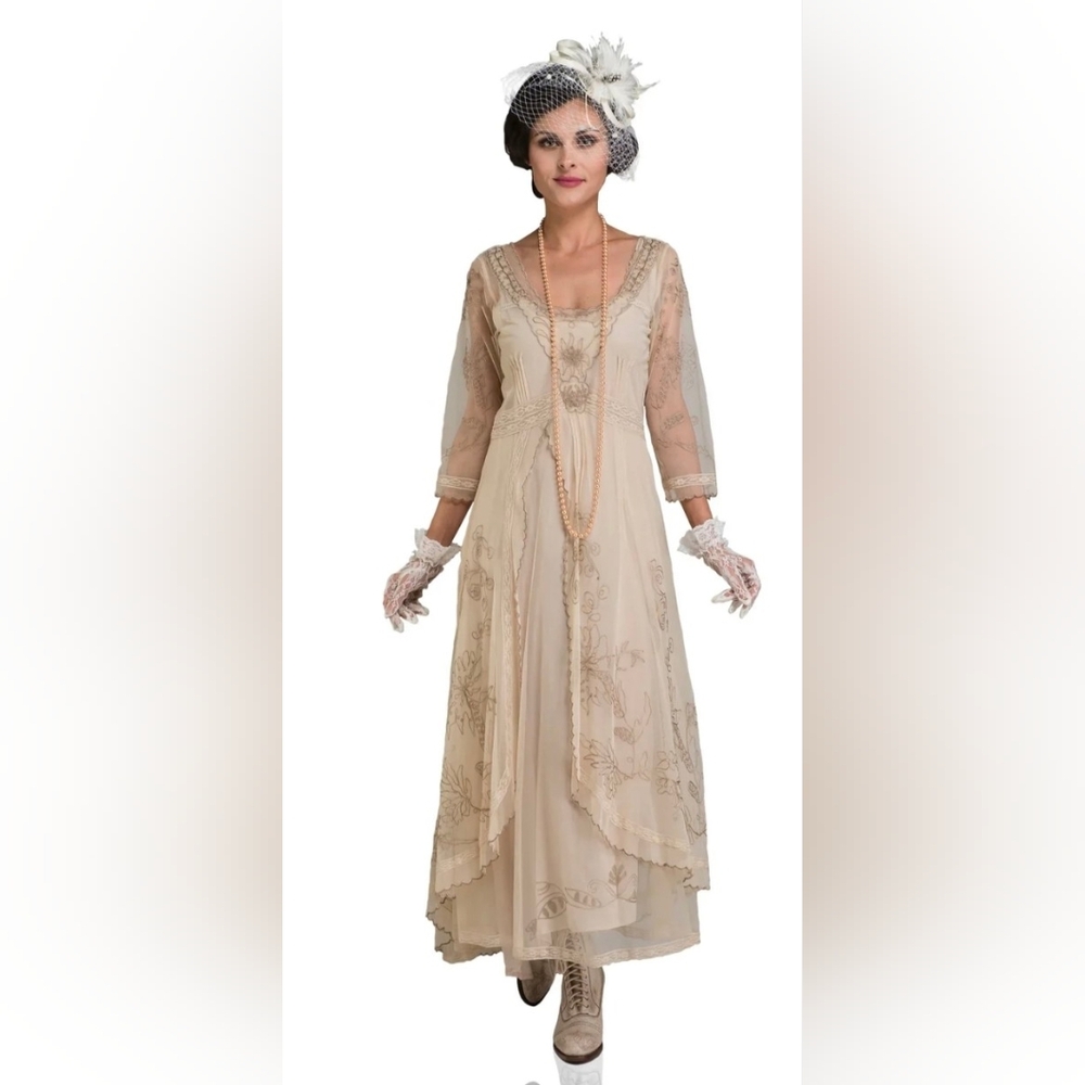Downtown Abbey Style Elegant Dress.